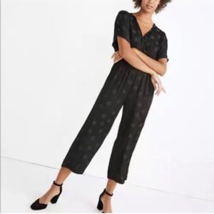 Madewell polka dot black jumpsuit